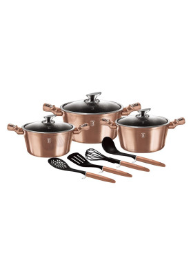 Набір посуду 10 предметів Berlinger Haus Metallic Line Rose Gold Edition (BH-6151)