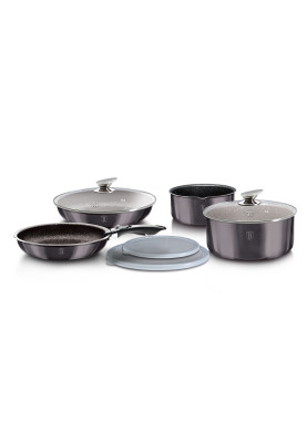 Набір посуду 9 предметів Berlinger Haus Metallic Line Carbon Pro Edition (BH-6918)