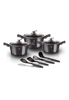 Набір посуду 10 предметів Berlinger Haus Metallic Line Carbon Pro Edition (BH-6919)