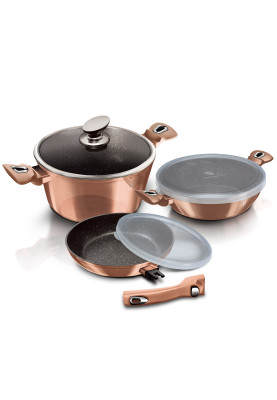Набір посуду 6 предметів Berlinger Haus Metallic Line Rose Gold Edition (BH-7051)