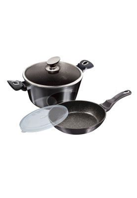 Набір посуду 4 предмета Berlinger Haus Metallic Line Carbon Pro Edition (BH-7106)