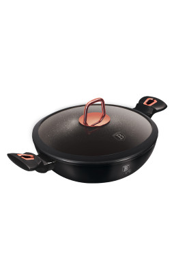 Вок із кришкою 30 см Berlinger Haus Black Rose Collection (BH-7112)