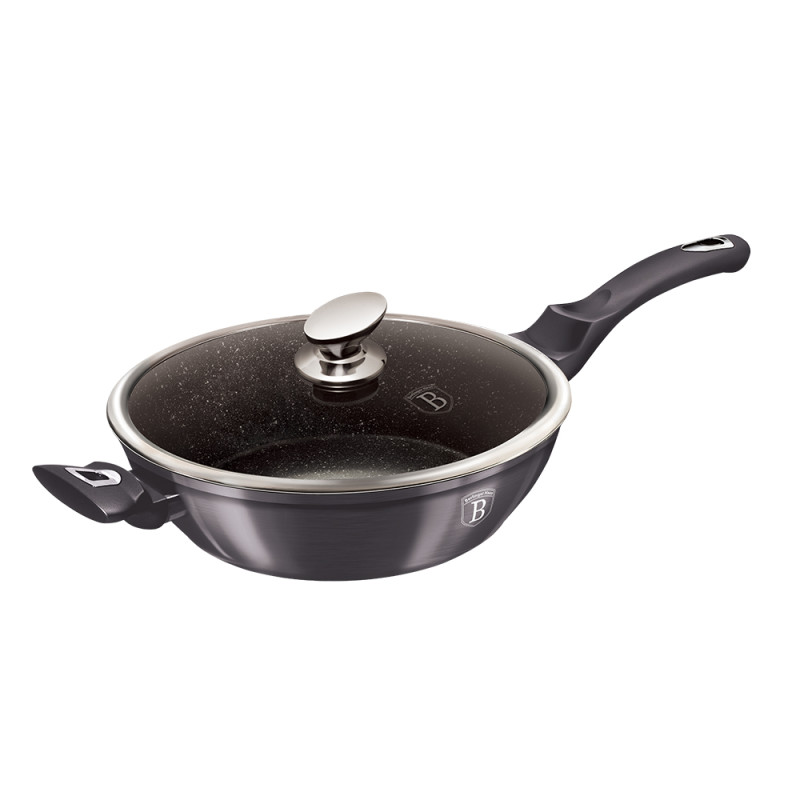 Сковорода глибока 32 см Berlinger Haus Metallic Line Carbon Pro Edition (BH-7139)