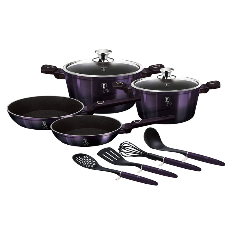 Набір посуду 10 предметів Berlinger Haus Purple Eclipse Collection (BH-7140)