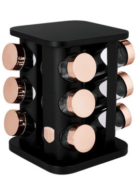 Набір ємностей для спецій Berlinger Haus Black Rose Collection (BH-8559)