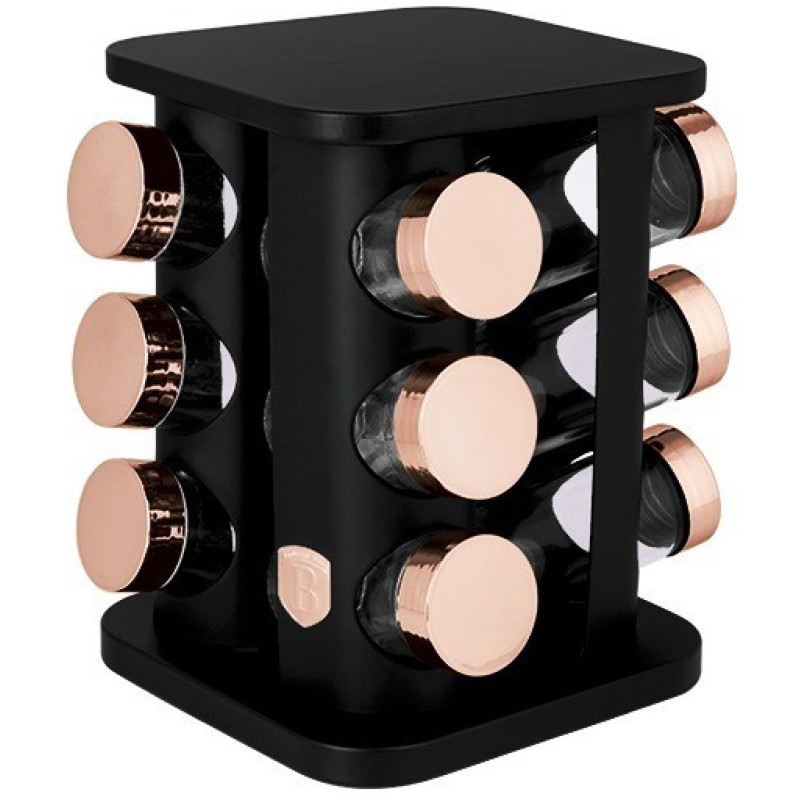 Набір ємностей для спецій Berlinger Haus Black Rose Collection (BH-8559)