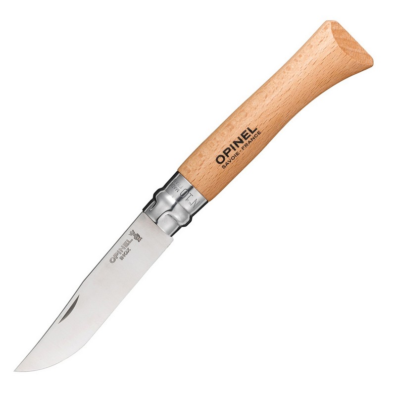Складний ніж Opinel Inox №10 нержавіюча сталь (001255)