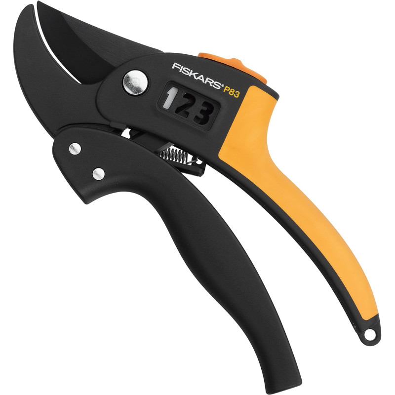 Контактний секатор з храповим механізмом Fiskars PowerStep P83 111670 (1000575)