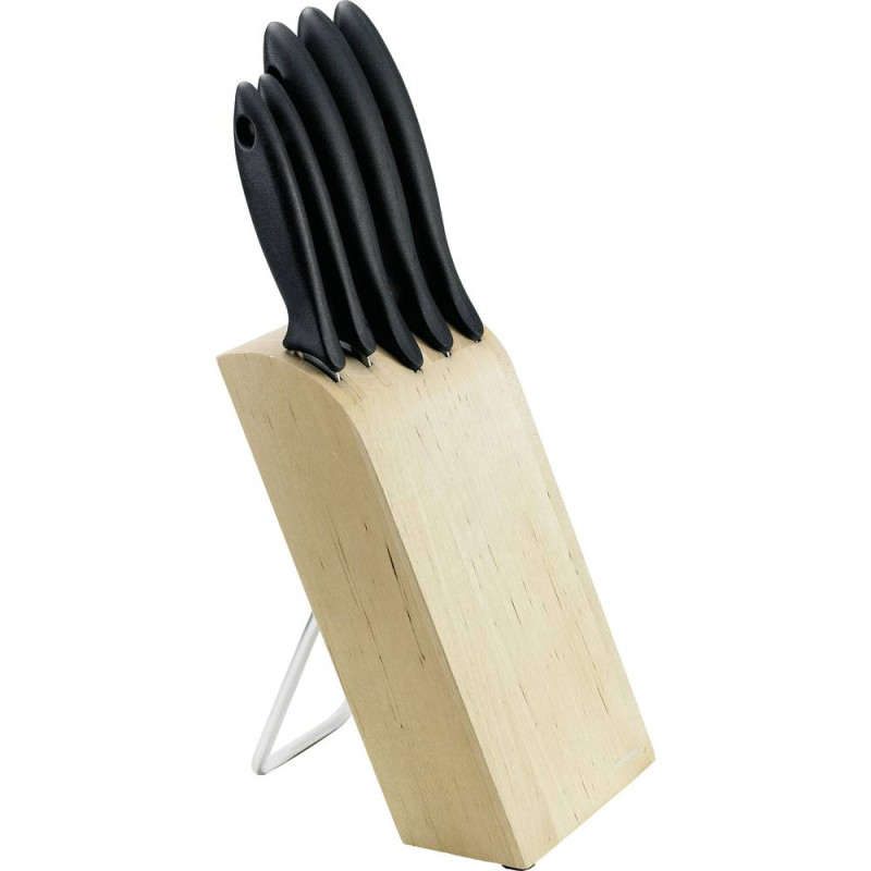 Набір з 5 ножів в блоці Fiskars Essential 1023782