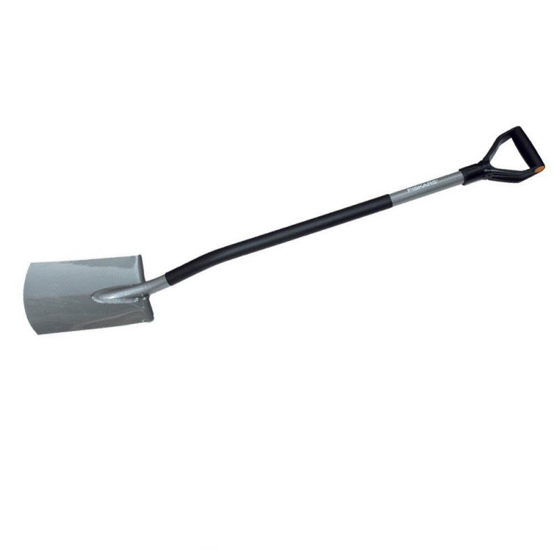 Лопата з заокругленим лезом Fiskars Ergonomic 131400 (1001411/1067512)