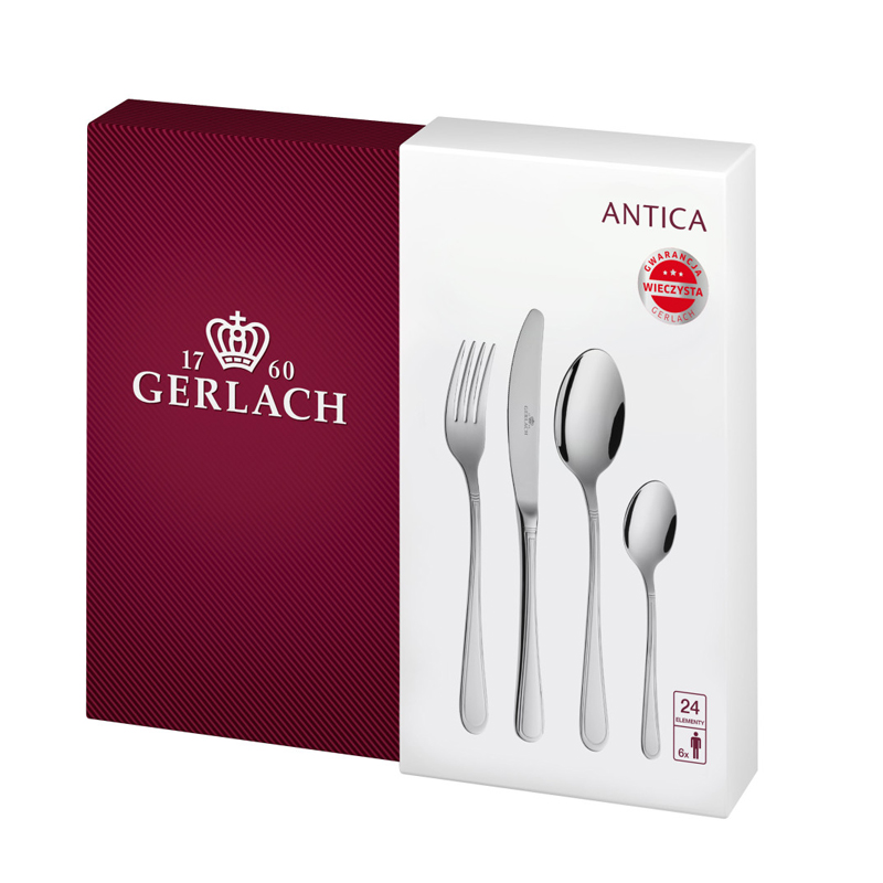 Набір столових приборів 24 предмети Gerlach Antica (5901035043916)