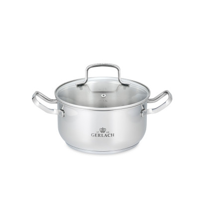 Каструля з кришкою 20 см 2,5 л Gerlach Simple (5901035499799)