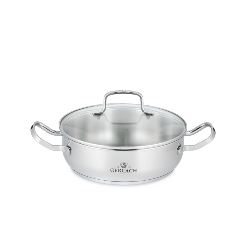 Каструля з кришкою 24 см 2 л Gerlach Simple (5901035499829)
