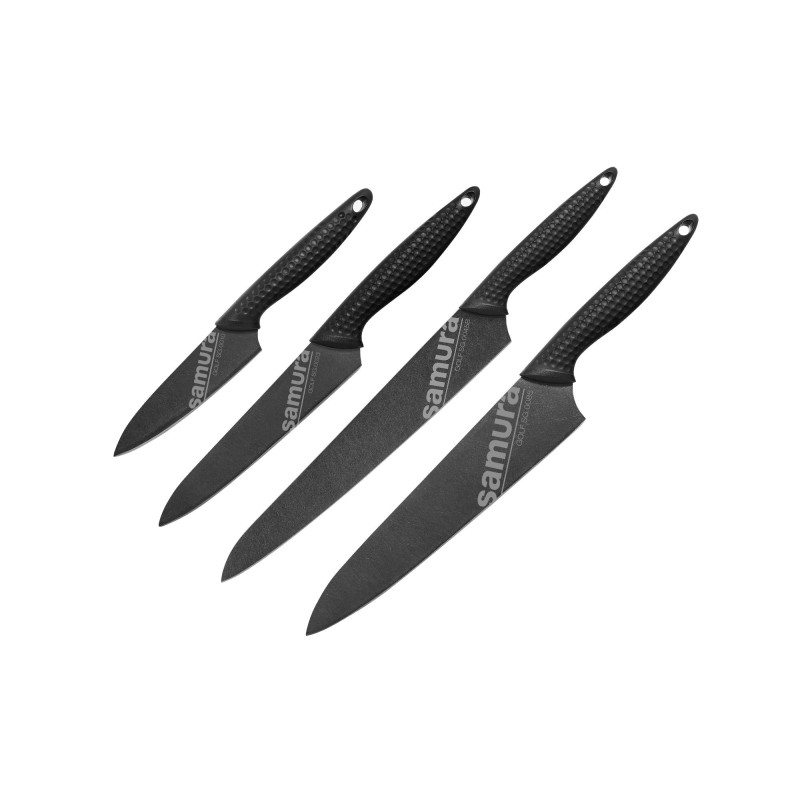Набір із 4-х кухонних ножів Samura Golf Stonewash (SG-0240B)