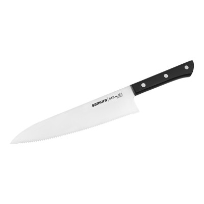 Кухонний Шеф ніж 208 мм серрейтор Samura Harakiri (SHR-0086B)
