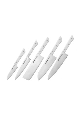 Набір із 5 кухонних ножів Samura Harakiri (SHR-0250W)