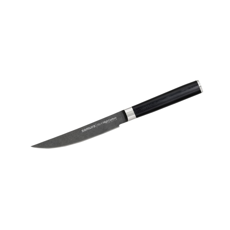 Ніж кухонний стейковий 120 мм Samura MO-V Stonewash (SM-0031B)