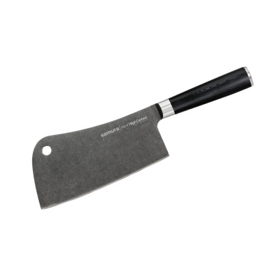 Ніж-сокирка кухонний для м'яса 180 мм Samura MO-V Stonewash (SM-0040B)