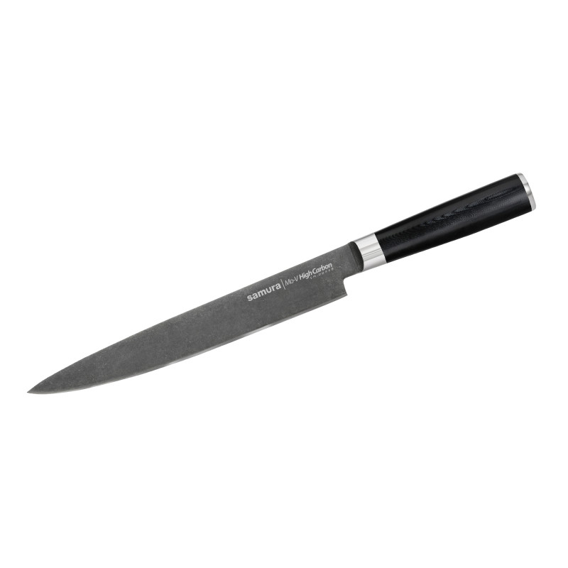 Ніж кухонний для тонкої нарізки 230 мм Samura MO-V Stonewash (SM-0045B)