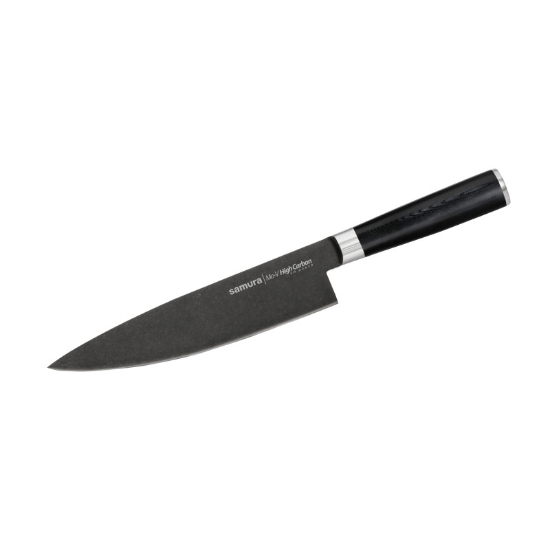 Ніж кухонний Шеф 200 мм Samura MO-V Stonewash (SM-0085B)