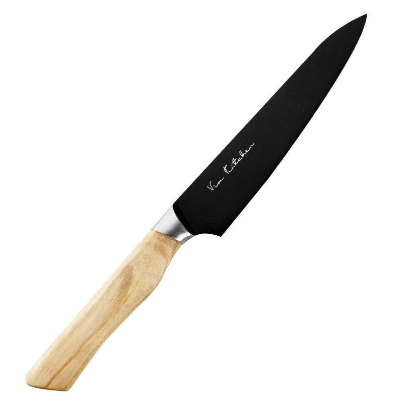 Японський універсальний ніж 135 мм Satake Black Ash (807-623)