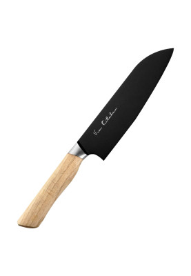 Кухонний японський ніж Сантоку 170 мм Satake Black Ash (807-630)