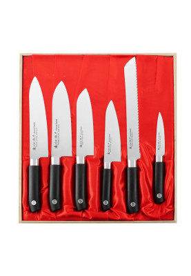 Набір із 6-х кухонних ножів Satake Swordsmith (HG8327W)