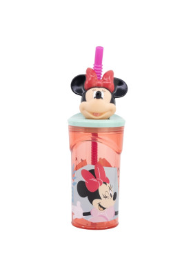 Стакан для дітей з трубочкою 360 мл Stor Minnie Mouse (74466)
