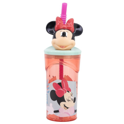 Стакан для дітей з трубочкою 360 мл Stor Minnie Mouse (74466)