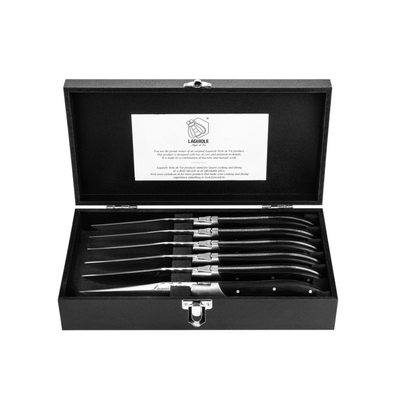 Набір із 6 стейкових ножів Style de Vie Luxury Line (LuxSteakZwart)