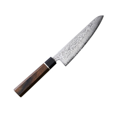 Кухонний ніж Сантоку 143 мм Suncraft Senzo Black (BD-03)