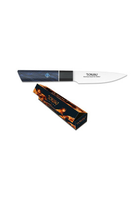 Кухонний ніж для чищення овочів 110 мм Tokisu Black&Blue (17471)