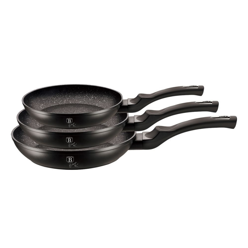 Набір сковорідок Berlinger Haus Black Silver Collection (BH-6159)