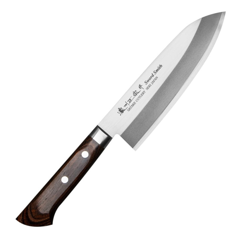 Кухонний ніж Сантоку 170 мм Satake Unique Clad (801-126)