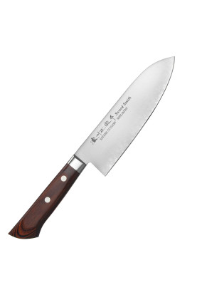 Кухонний ніж Сантоку 170 мм Satake Mahogany (801-133)