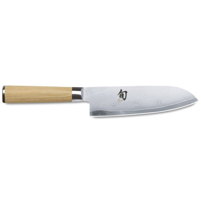 Кухонний ніж KAI Shun Classic White Сантоку 180 мм (DM-0702W) - Уцінка