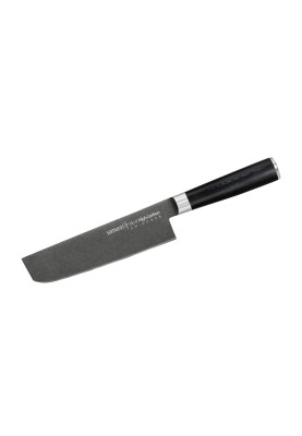 Ніж кухонний овочевий Накірі 167 мм Samura Mo-V Stonewash (SM-0043B)