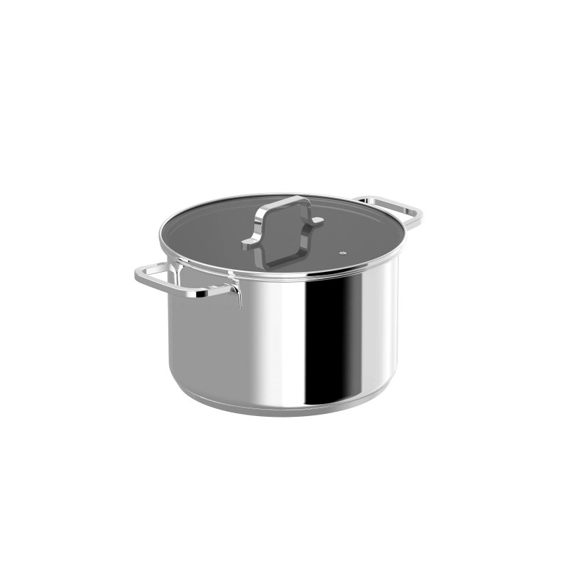 Каструля зі скляною кришкою BergHOFF Helix 24 см 6,6 л (1315080)