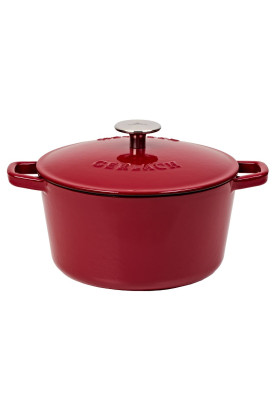 Каструля чавунна 21 см 3 л Gerlach Natur Iron бордова (5901035449466)