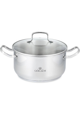 Каструля з кришкою 24 см 4,5 л Gerlach Simple (5901035499805)