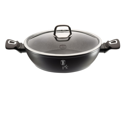 Сотейник Berlinger Haus Black Silver Collection 28 см з кришкою (BH-1850)