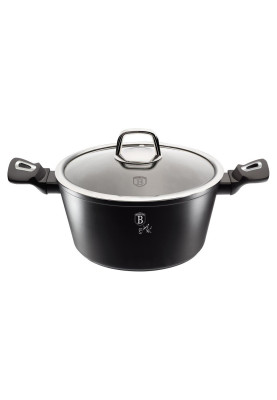 Каструля з кришкою 2,5 л Berlinger Haus Black Silver Line Collection (BH-1851)