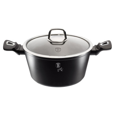 Каструля з кришкою 2,5 л Berlinger Haus Black Silver Line Collection (BH-1851)