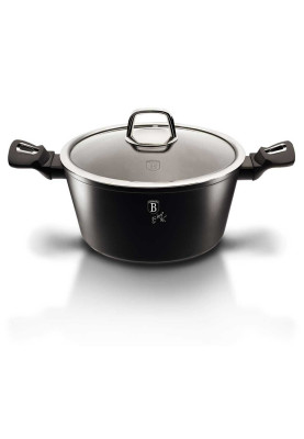 Каструля Berlinger Haus BLACK SILVER Collection з кришкою 4.1 л (BH-1852)