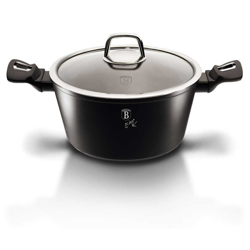 Каструля Berlinger Haus BLACK SILVER Collection з кришкою 4.1 л (BH-1852)