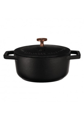 Порційна чавунна кастрюля 10 см 0,31 л Berlinger Haus Black Royal Collection (BH-6489)