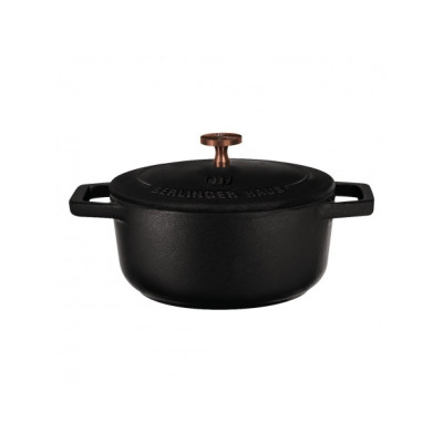 Порційна чавунна кастрюля 10 см 0,31 л Berlinger Haus Black Royal Collection (BH-6489)