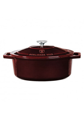 Каструля чавунна 5,56 л Berlinger Haus Metallic Line Burgundy Edition (BH-6519)