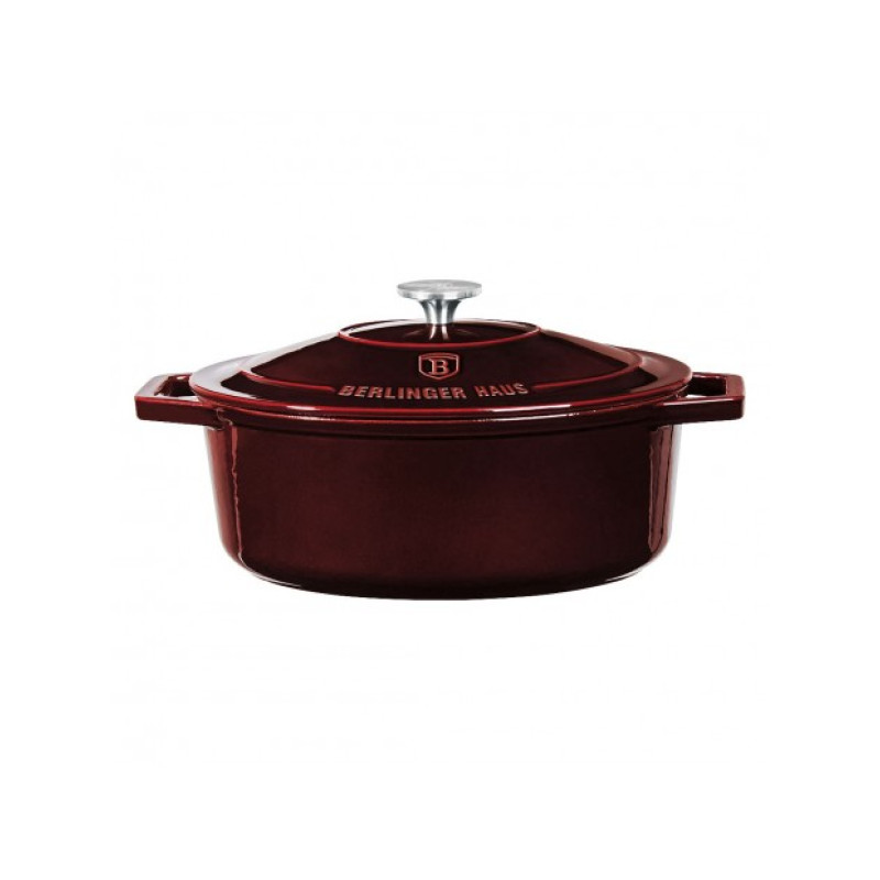 Каструля чавунна 5,56 л Berlinger Haus Metallic Line Burgundy Edition (BH-6519)
