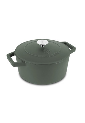 Каструля чавунна 24 см 4,35 л Berlinger Haus Matte Green (BH-6544)